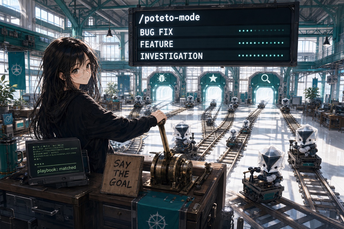 /poteto-mode picks a playbook for your request